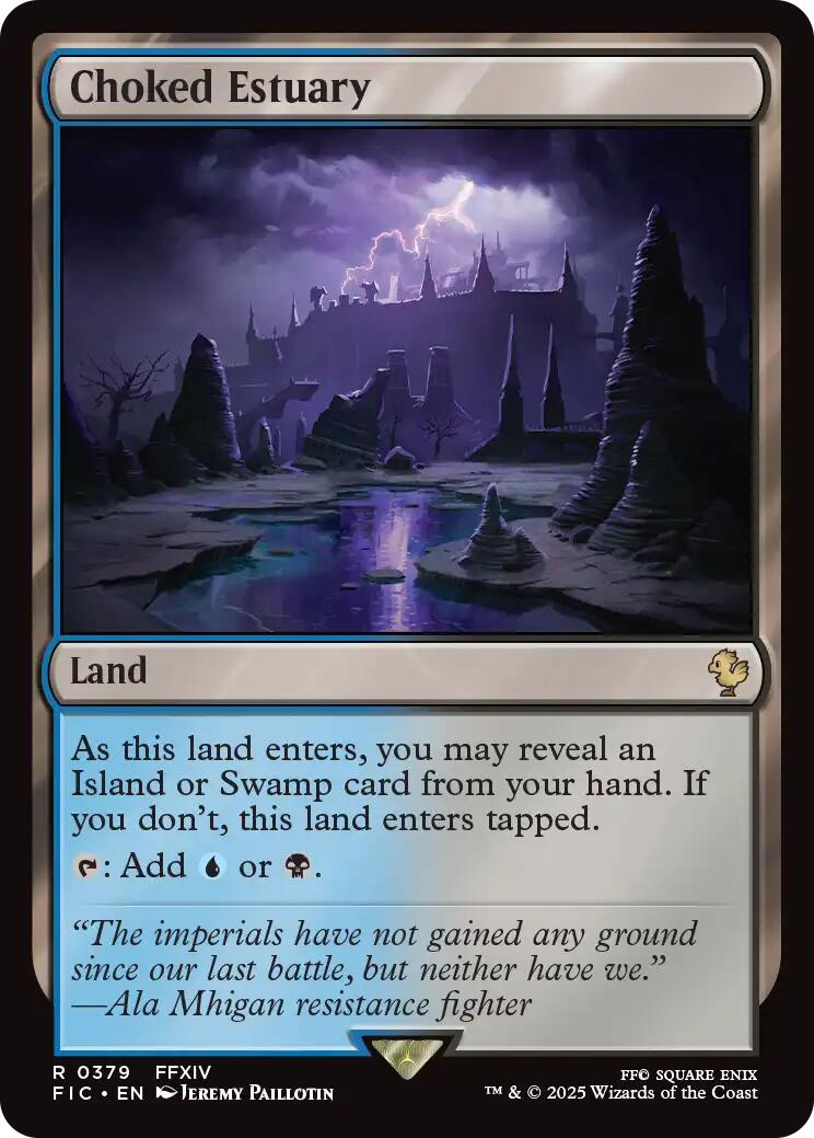 Choked Estuary (Surge Foil) [FINAL FANTASY Commander] | Exor Games Truro