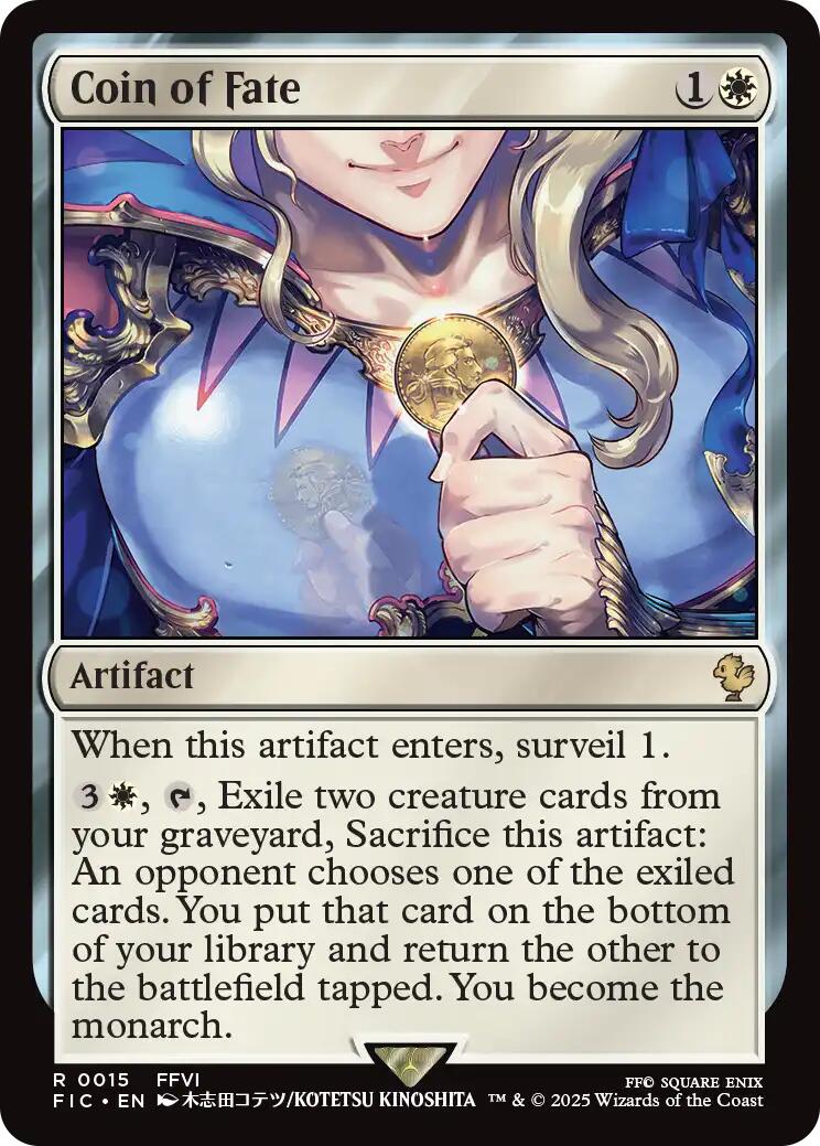 Coin of Fate (Surge Foil) [FINAL FANTASY Commander] | Exor Games Truro
