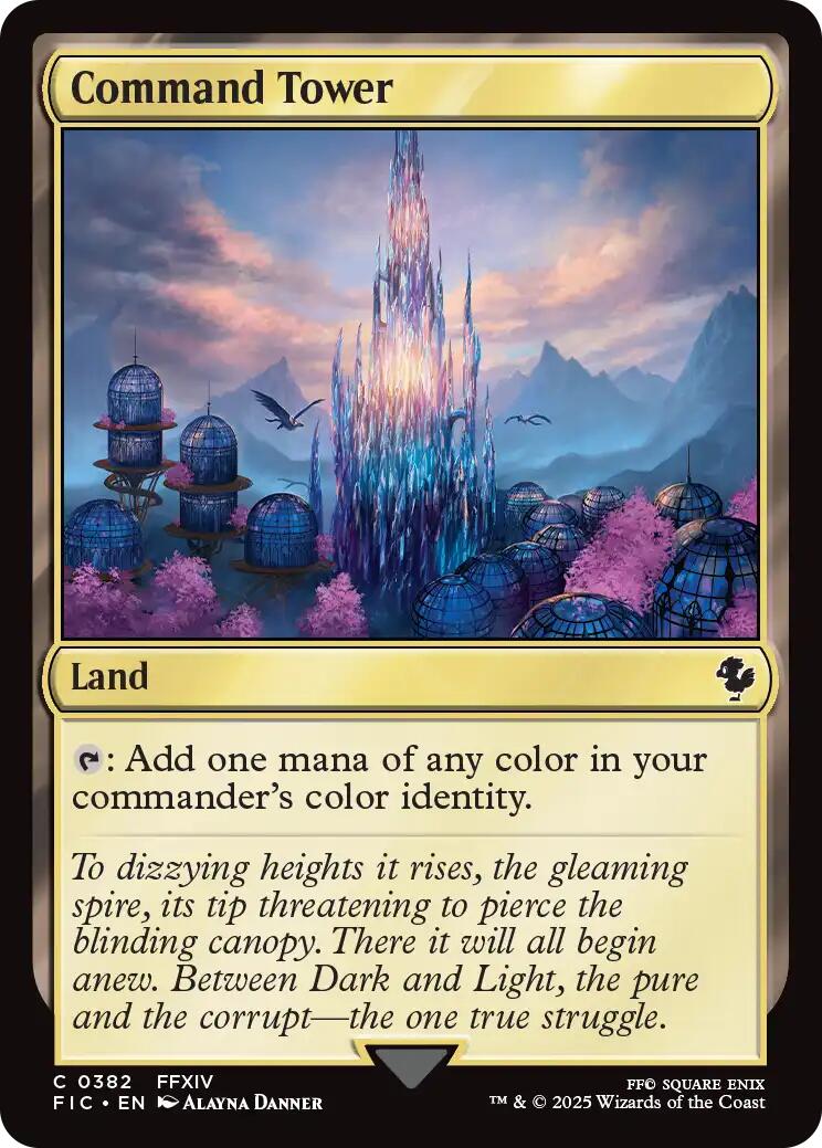 Command Tower (0382) (Surge Foil) [FINAL FANTASY Commander] | Exor Games Truro