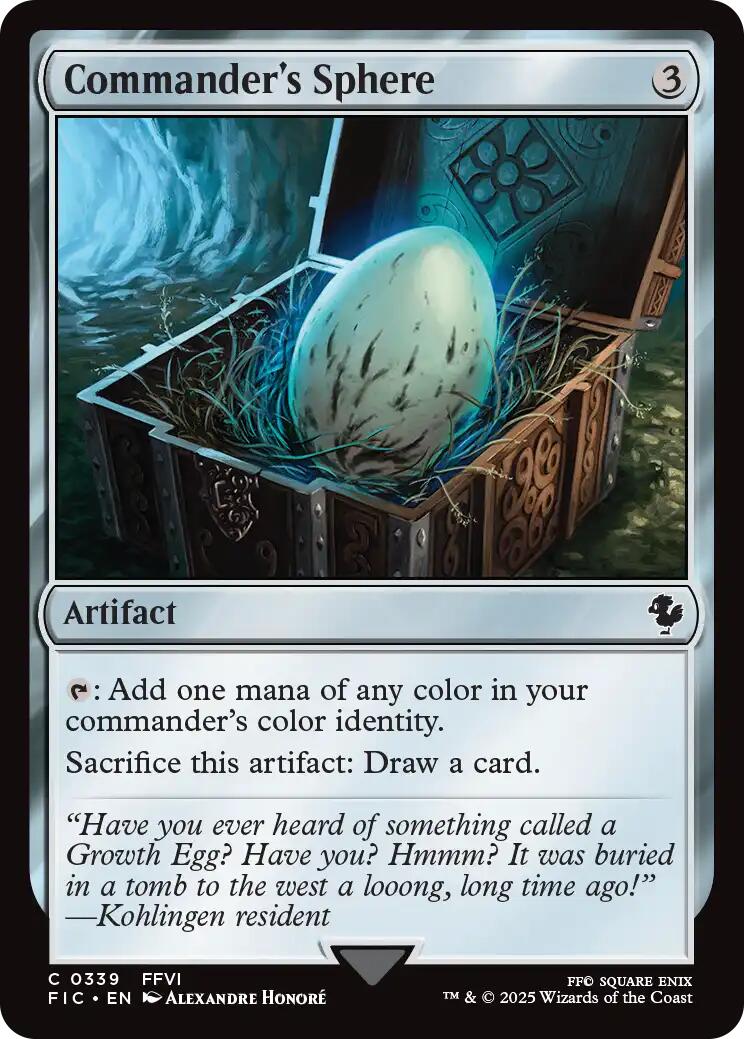 Commander's Sphere (Surge Foil) [FINAL FANTASY Commander] | Exor Games Truro