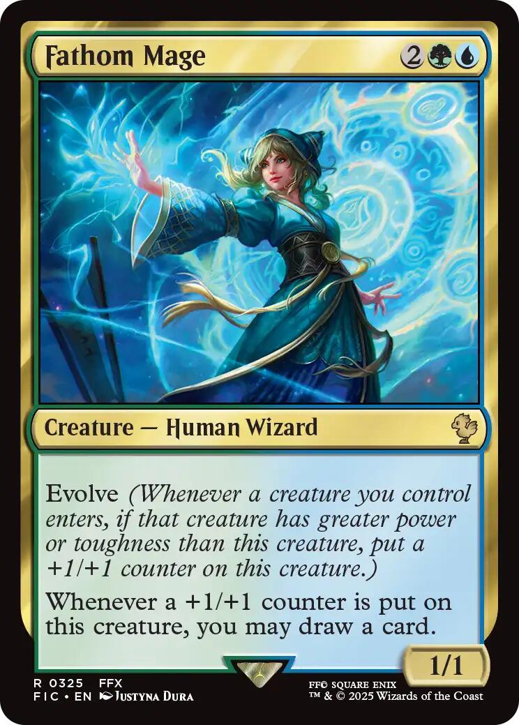 Fathom Mage (Surge Foil) [FINAL FANTASY Commander] | Exor Games Truro