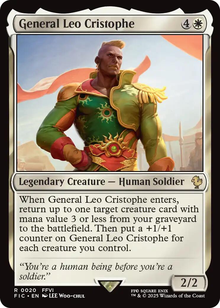 General Leo Cristophe (Surge Foil) [FINAL FANTASY Commander] | Exor Games Truro
