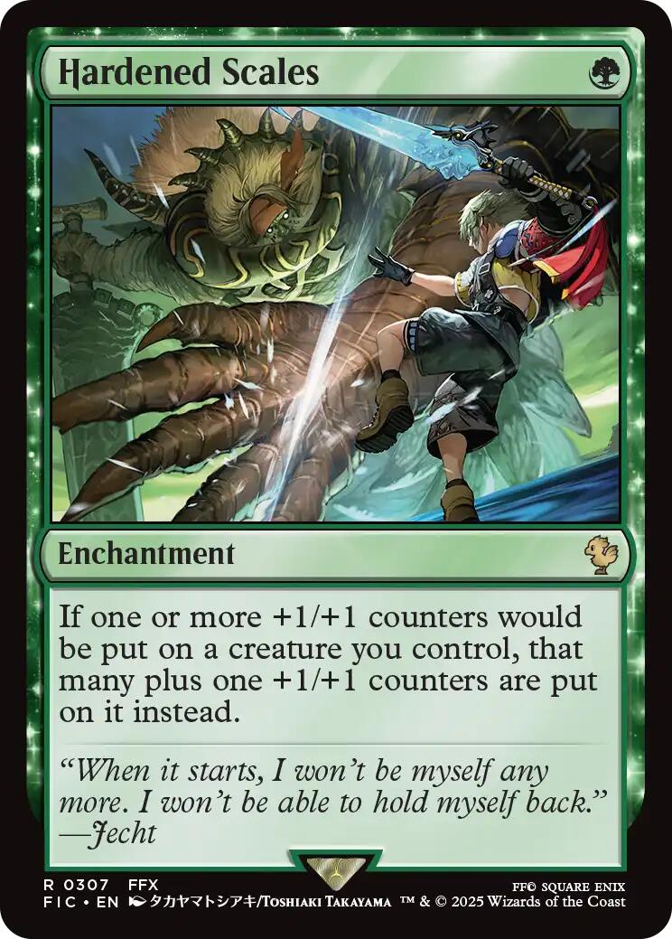 Hardened Scales (Surge Foil) [FINAL FANTASY Commander] | Exor Games Truro