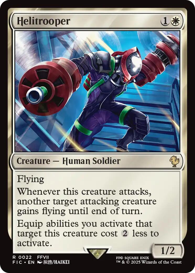 Helitrooper (Surge Foil) [FINAL FANTASY Commander] | Exor Games Truro