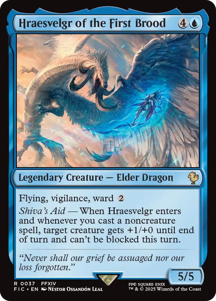 Hraesvelgr of the First Brood (Surge Foil) [FINAL FANTASY Commander] | Exor Games Truro
