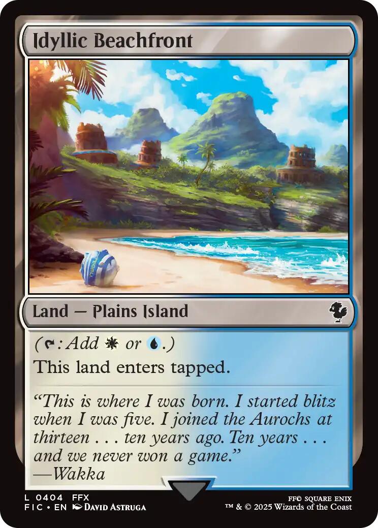 Idyllic Beachfront (Surge Foil) [FINAL FANTASY Commander] | Exor Games Truro