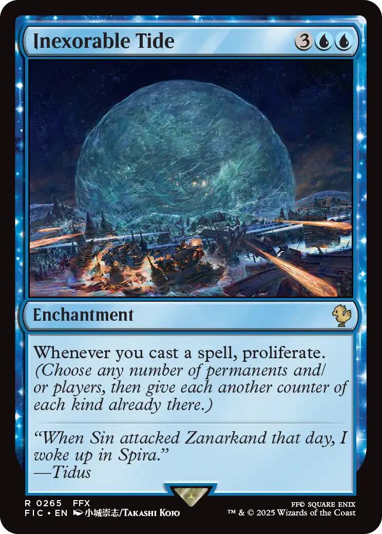 Inexorable Tide (Surge Foil) [FINAL FANTASY Commander] | Exor Games Truro