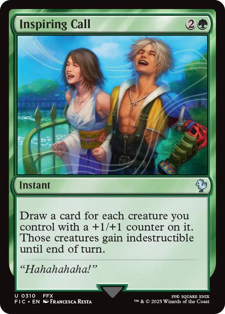 Inspiring Call (Surge Foil) [FINAL FANTASY Commander] | Exor Games Truro