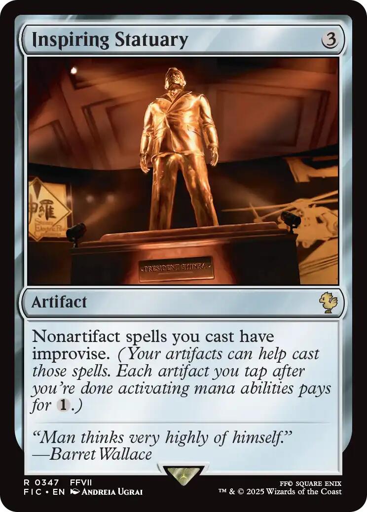 Inspiring Statuary (Surge Foil) [FINAL FANTASY Commander] | Exor Games Truro