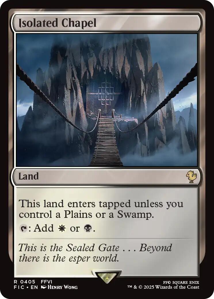 Isolated Chapel (Surge Foil) [FINAL FANTASY Commander] | Exor Games Truro