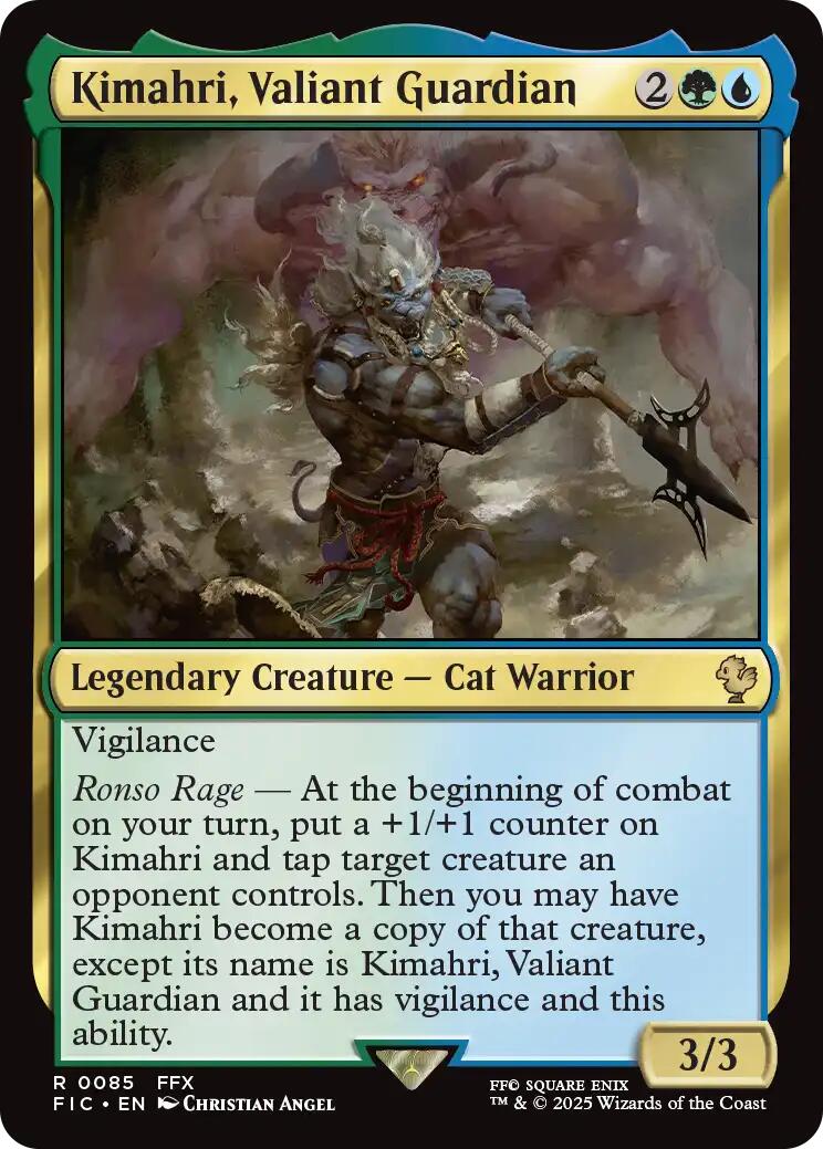 Kimahri, Valiant Guardian (Surge Foil) [FINAL FANTASY Commander] | Exor Games Truro