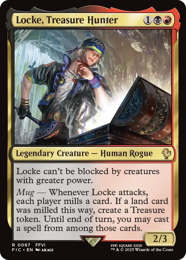 Locke, Treasure Hunter (Surge Foil) [FINAL FANTASY Commander] | Exor Games Truro