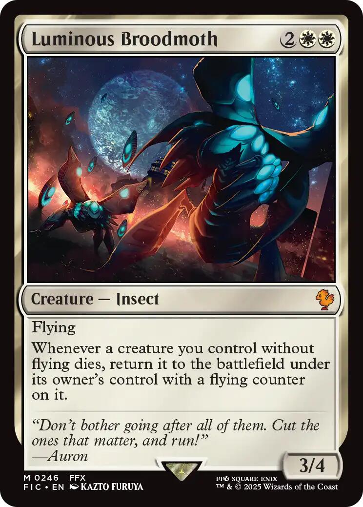 Luminous Broodmoth (Surge Foil) [FINAL FANTASY Commander] | Exor Games Truro