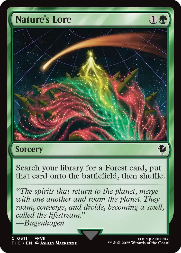 Nature's Lore (Surge Foil) [FINAL FANTASY Commander] | Exor Games Truro