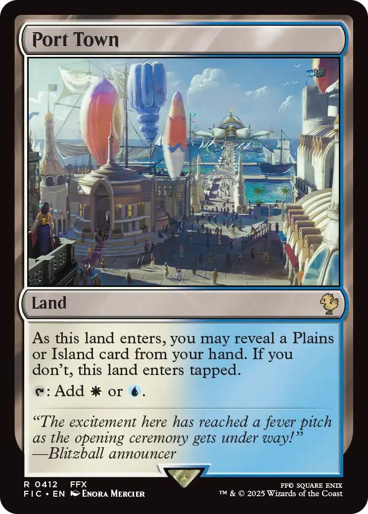 Port Town (Surge Foil) [FINAL FANTASY Commander] | Exor Games Truro