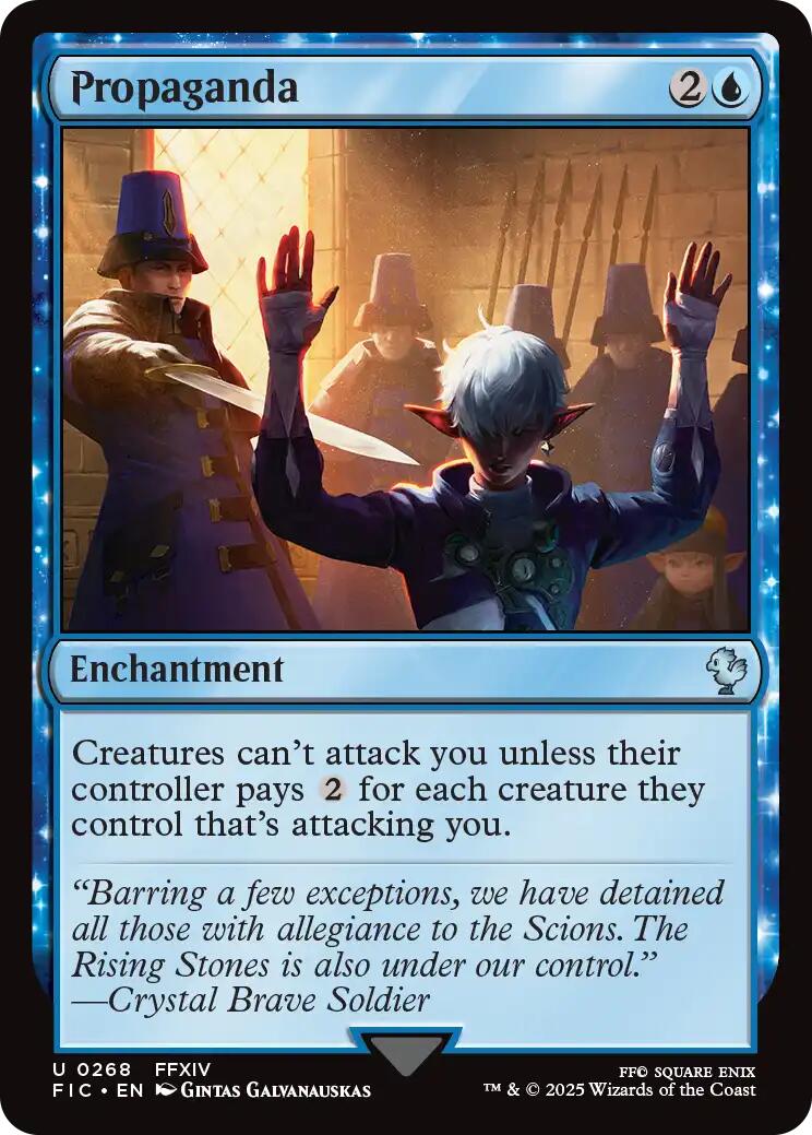 Propaganda (Surge Foil) [FINAL FANTASY Commander] | Exor Games Truro