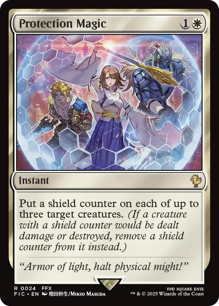 Protection Magic (Surge Foil) [FINAL FANTASY Commander] | Exor Games Truro