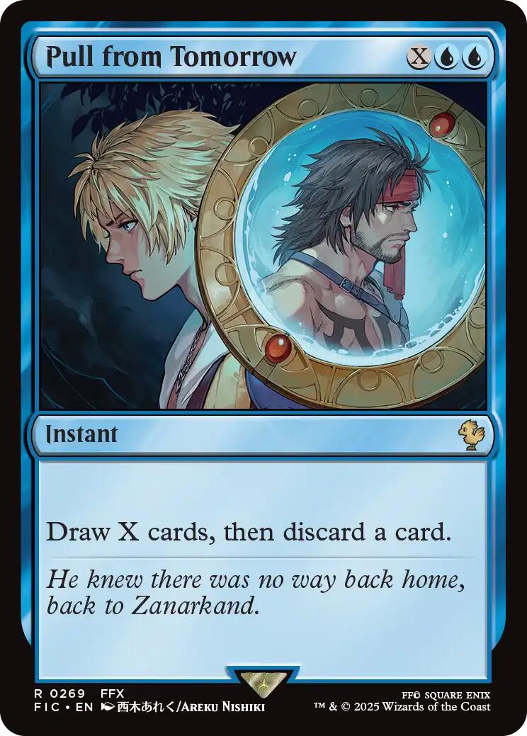 Pull from Tomorrow (Surge Foil) [FINAL FANTASY Commander] | Exor Games Truro