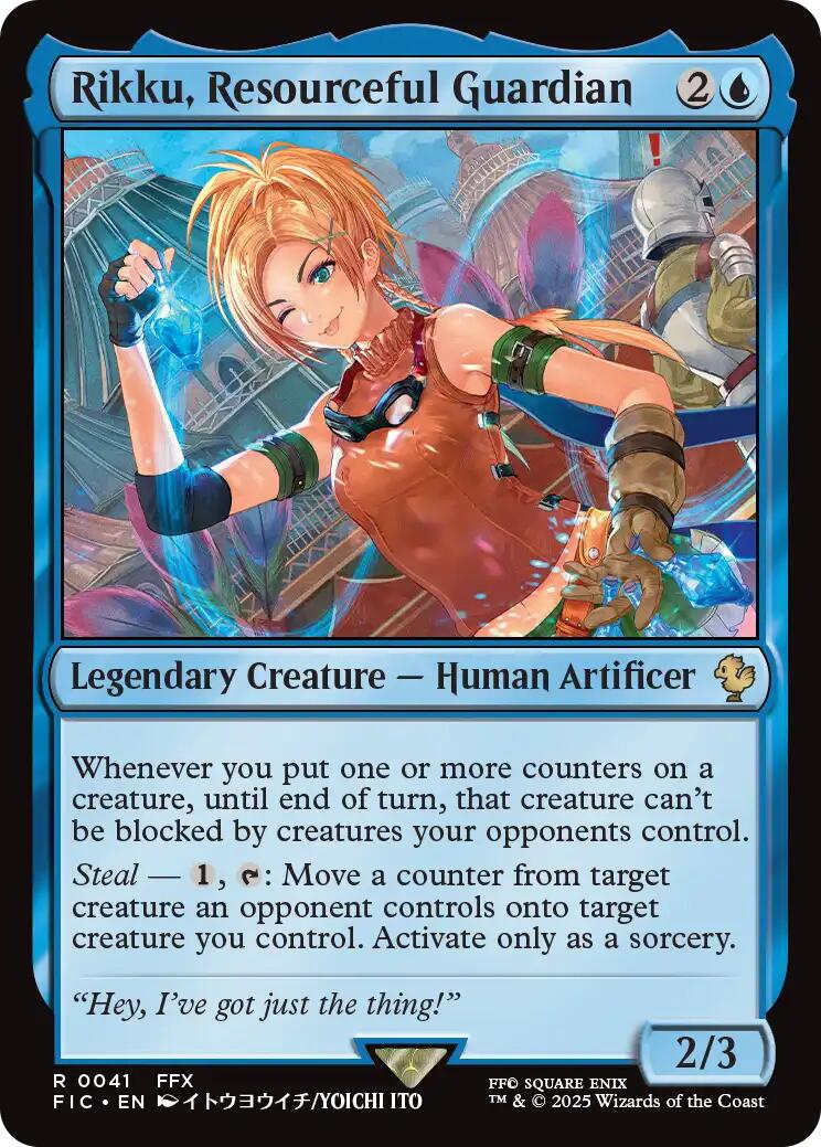Rikku, Resourceful Guardian (Surge Foil) [FINAL FANTASY Commander] | Exor Games Truro