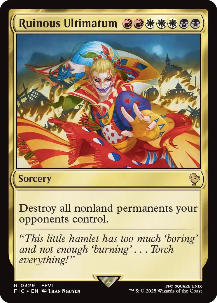 Ruinous Ultimatum (Surge Foil) [FINAL FANTASY Commander] | Exor Games Truro