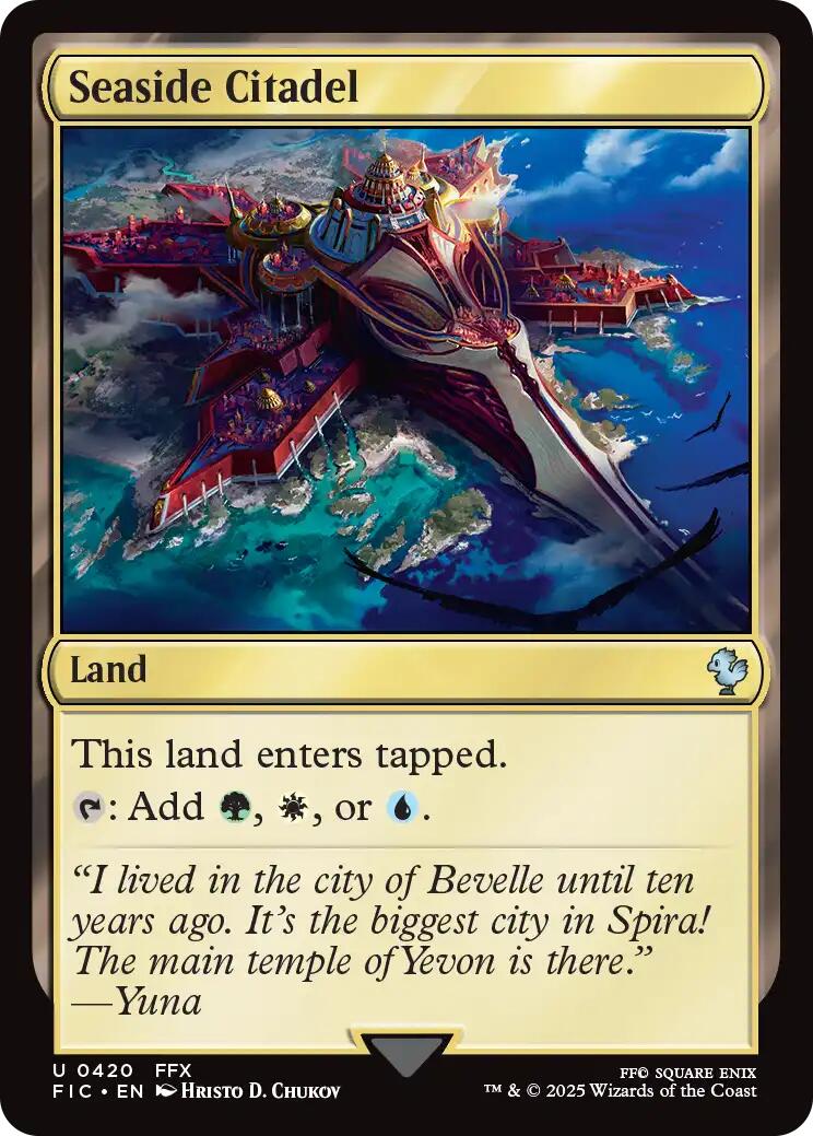 Seaside Citadel (Surge Foil) [FINAL FANTASY Commander] | Exor Games Truro