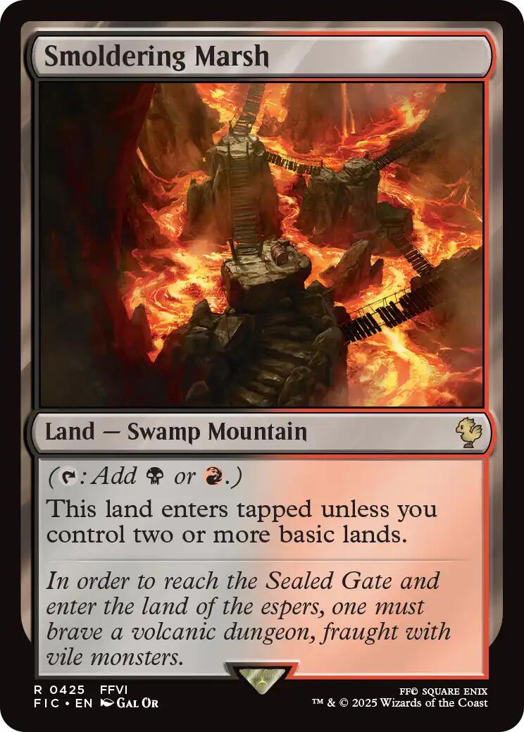 Smoldering Marsh (Surge Foil) [FINAL FANTASY Commander] | Exor Games Truro