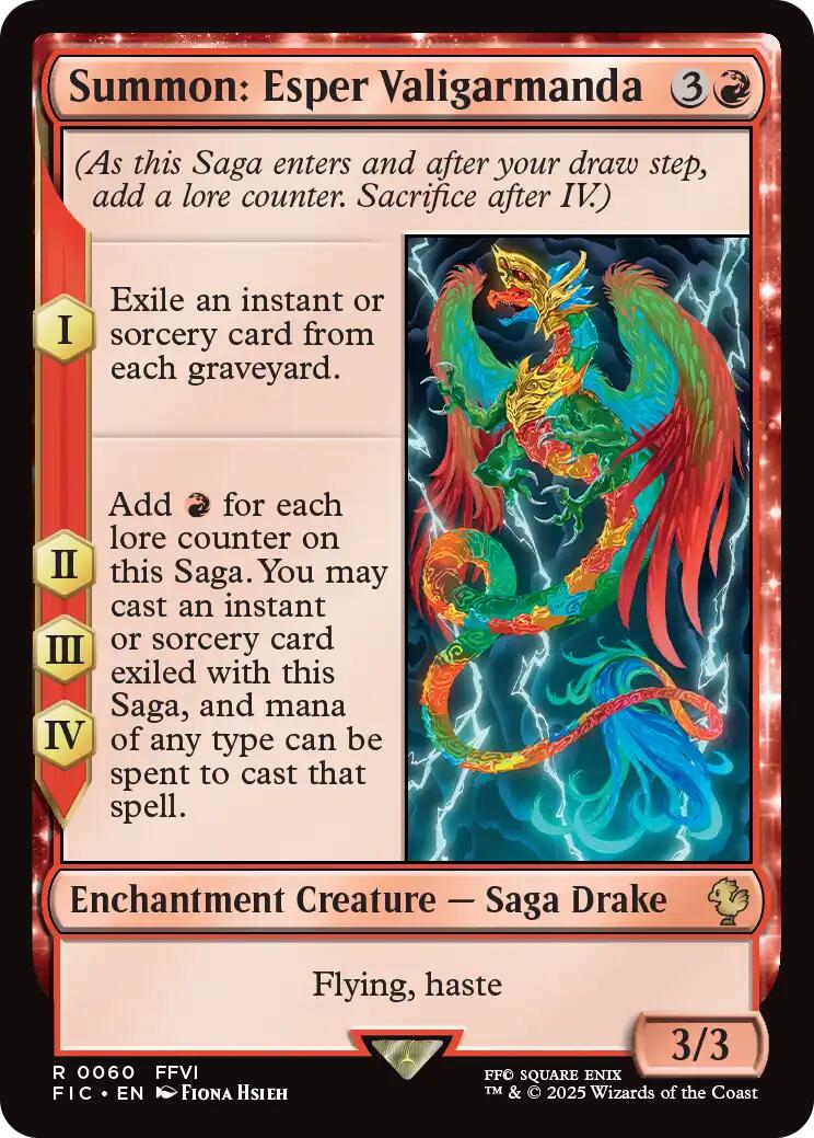 Summon: Esper Valigarmanda (Surge Foil) [FINAL FANTASY Commander] | Exor Games Truro