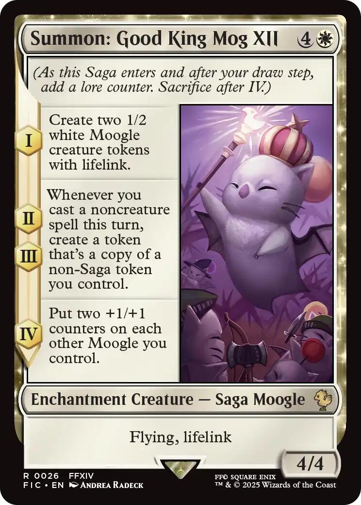 Summon: Good King Mog XII (Surge Foil) [FINAL FANTASY Commander] | Exor Games Truro