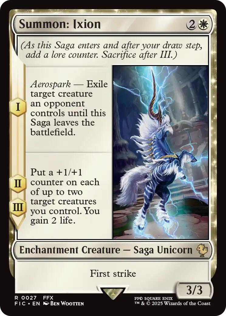 Summon: Ixion (Surge Foil) [FINAL FANTASY Commander] | Exor Games Truro