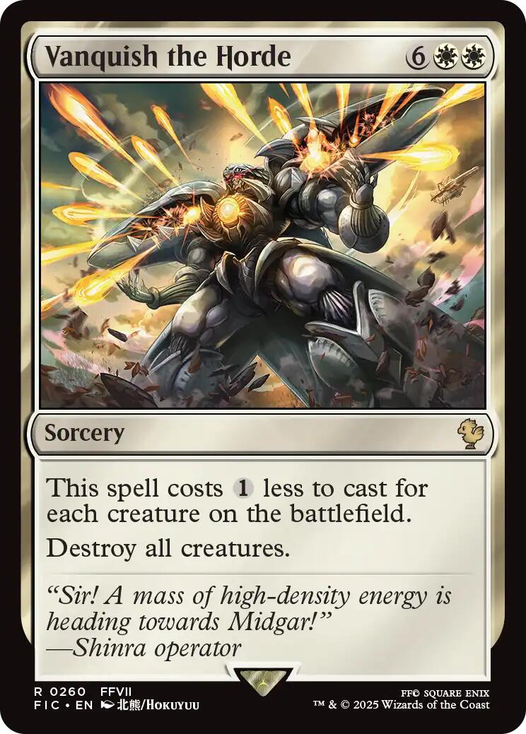 Vanquish the Horde (Surge Foil) [FINAL FANTASY Commander] | Exor Games Truro