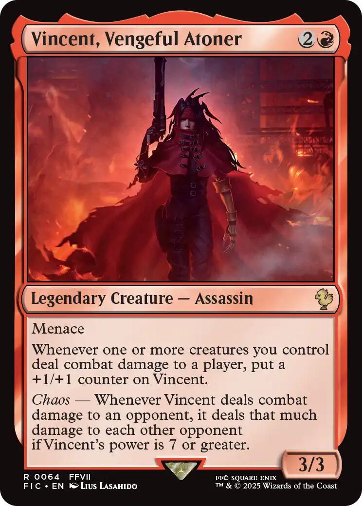 Vincent, Vengeful Atoner (Surge Foil) [FINAL FANTASY Commander] | Exor Games Truro