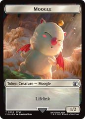 Moogle // Zombie Double-Sided Token (Surge Foil) [FINAL FANTASY Commander Tokens] | Exor Games Truro