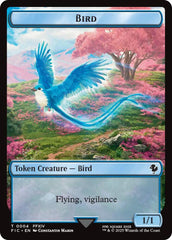Bird // Hero (0005) Double Sided Token [FINAL FANTASY Commander Tokens] | Exor Games Truro