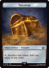 Foretell // Treasure Double-Sided Token [FINAL FANTASY Commander Tokens] | Exor Games Truro