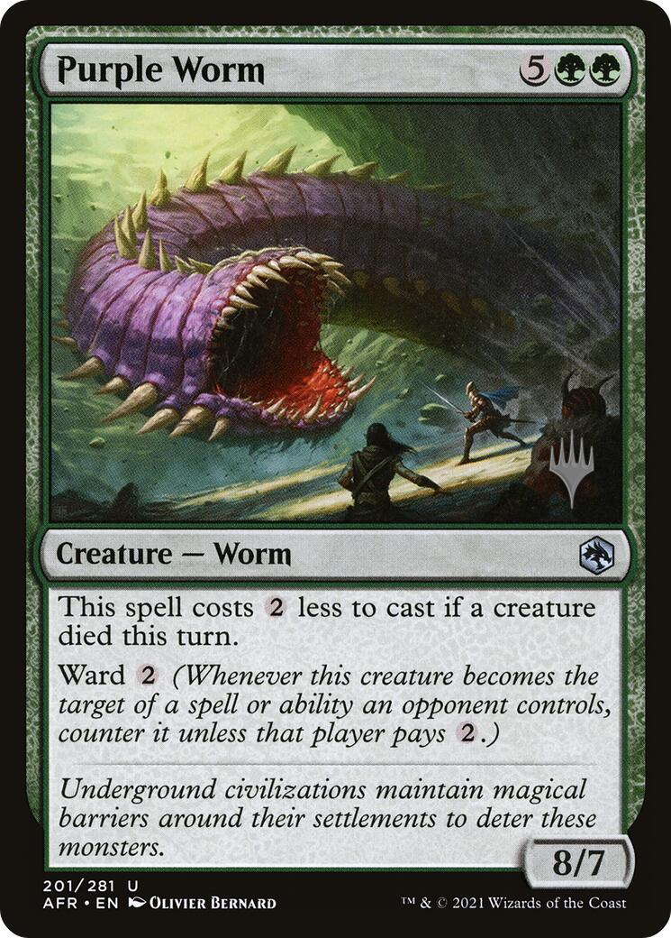 Purple Worm [Tarkir: Dragonstorm Promos] | Exor Games Truro