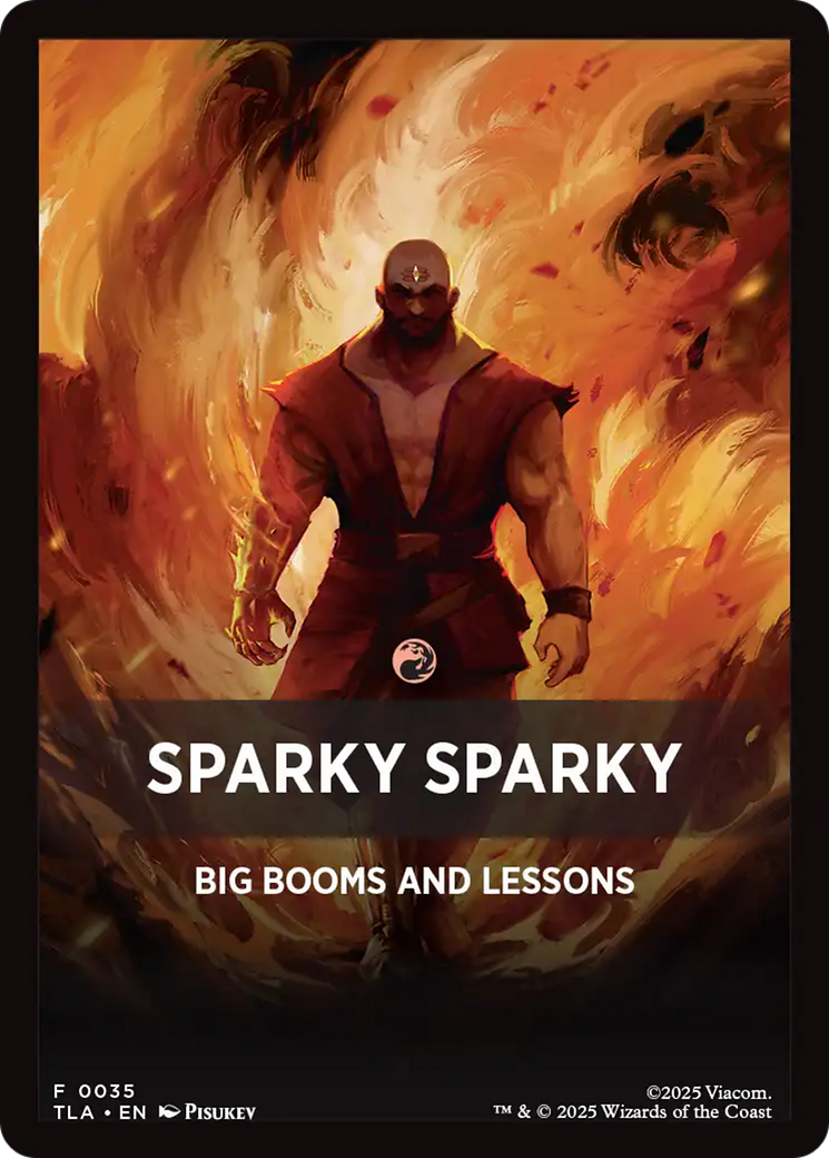 Sparky Sparky Theme Card [Avatar: The Last Airbender Tokens] | Exor Games Truro