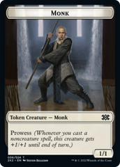 Boar // Monk Double-Sided Token [Double Masters 2022 Tokens] | Exor Games Truro