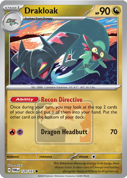 Drakloak (129/167) [League & Championship Cards] | Exor Games Truro