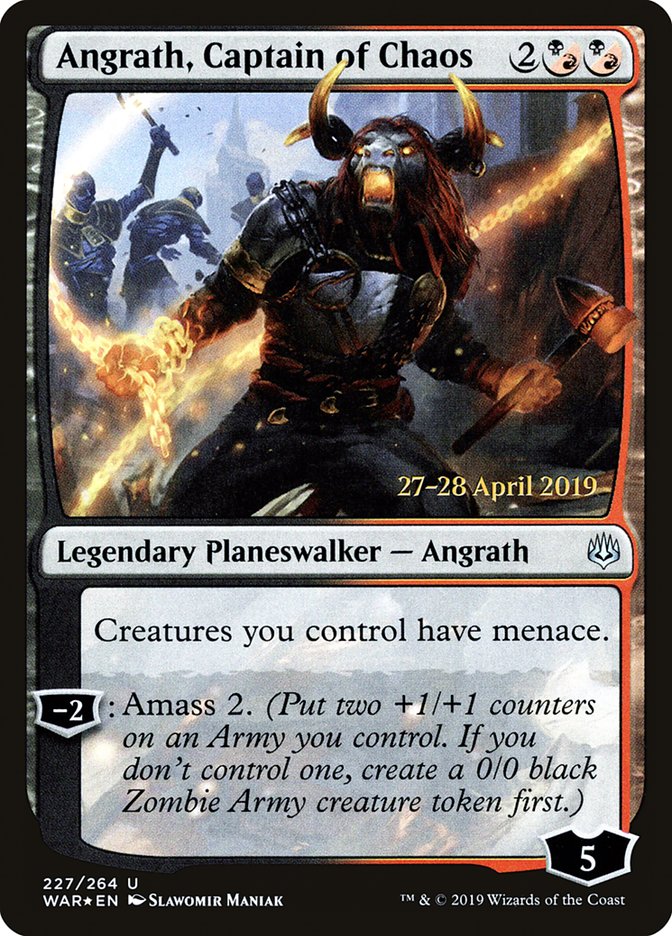 Angrath, Captain of Chaos [War of the Spark Prerelease Promos] | Exor Games Truro