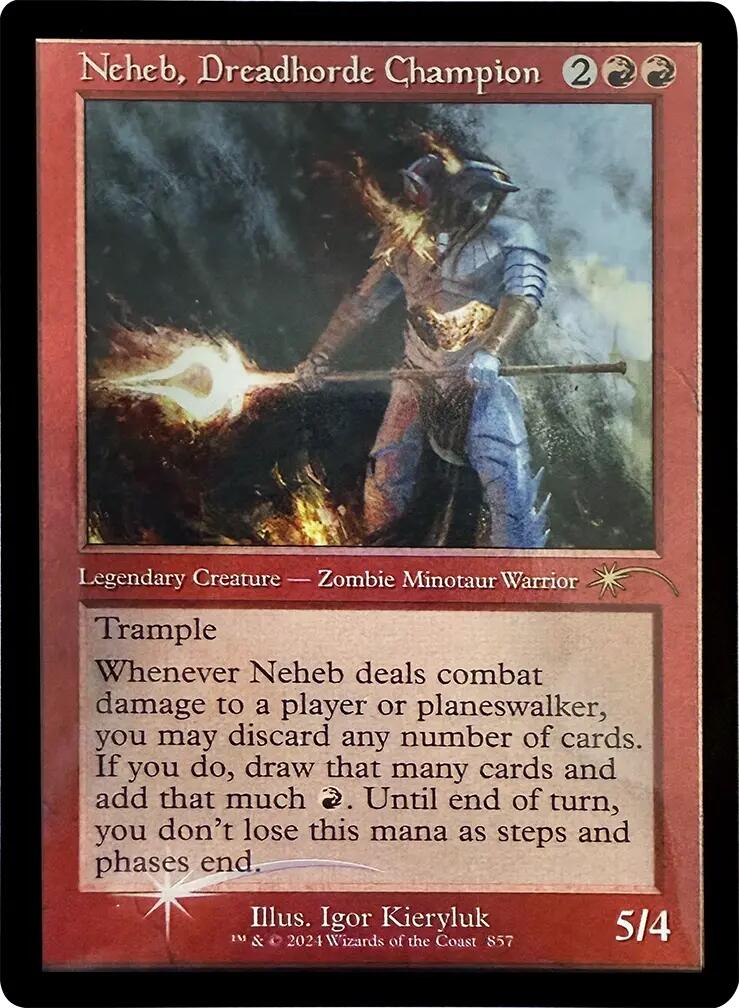 Neheb, Dreadhorde Champion (Retro Frame) [Secret Lair Drop Series] | Exor Games Truro