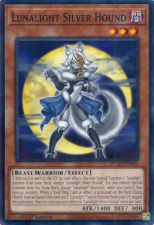 Lunalight Silver Hound [DUAD-EN006] Common | Exor Games Truro