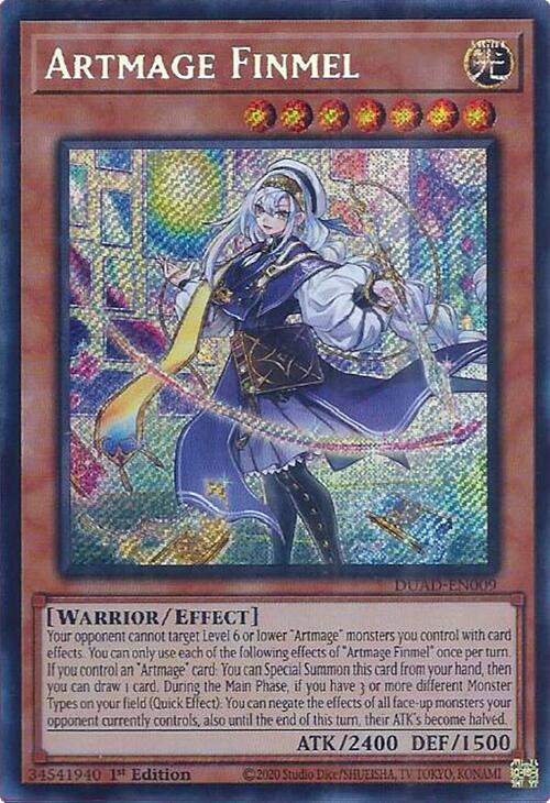 Artmage Finmel [DUAD-EN009] Secret Rare | Exor Games Truro