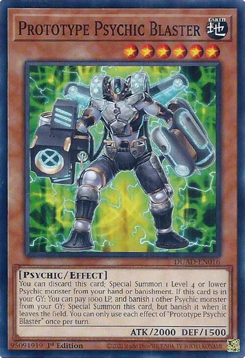 Prototype Psychic Blaster [DUAD-EN016] Common | Exor Games Truro
