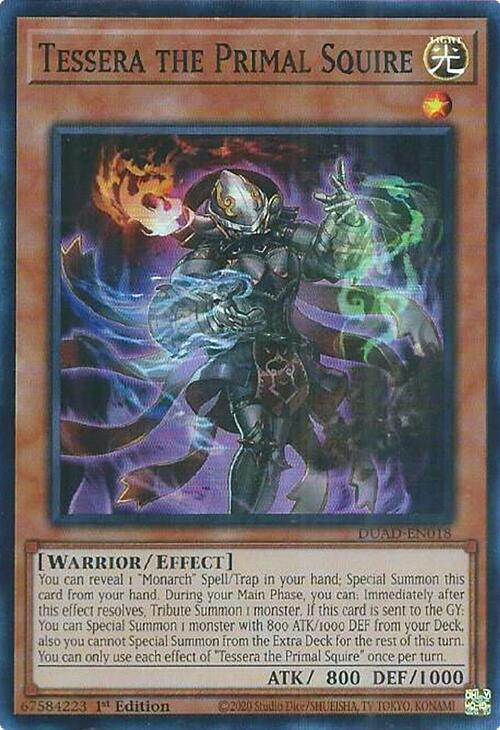 Tessera the Primal Squire [DUAD-EN018] Super Rare | Exor Games Truro