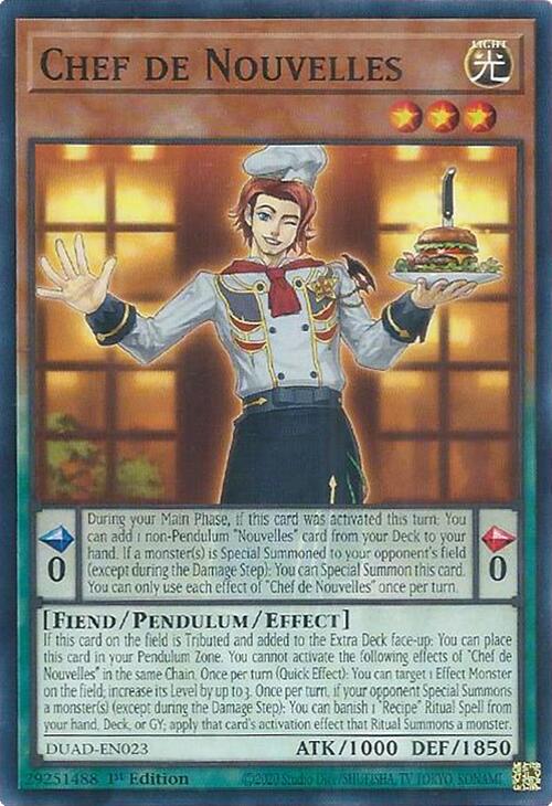 Chef de Nouvelles [DUAD-EN023] Common | Exor Games Truro