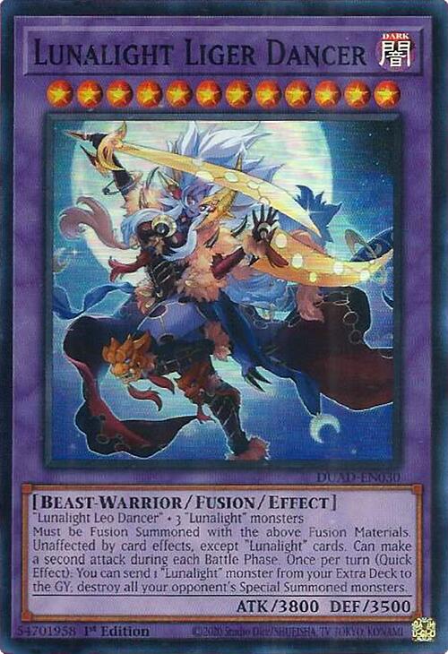 Lunalight Liger Dancer [DUAD-EN030] Super Rare | Exor Games Truro