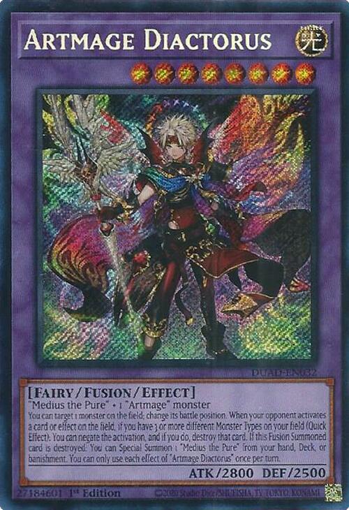 Artmage Diactorus [DUAD-EN032] Secret Rare | Exor Games Truro