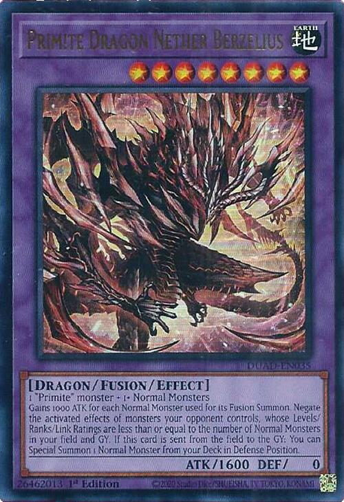 Primite Dragon Nether Berzelius [DUAD-EN035] Ultra Rare | Exor Games Truro