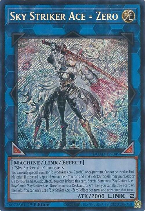 Sky Striker Ace = Zero [DUAD-EN049] Secret Rare | Exor Games Truro