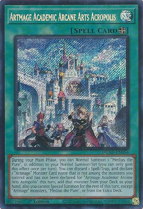 Artmage Academic Arcane Arts Acropolis [DUAD-EN054] Secret Rare | Exor Games Truro
